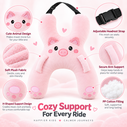 🚗🎁 Holiday Road Trip Special | Kids’ Plush Car Travel Pillow – Save 49%