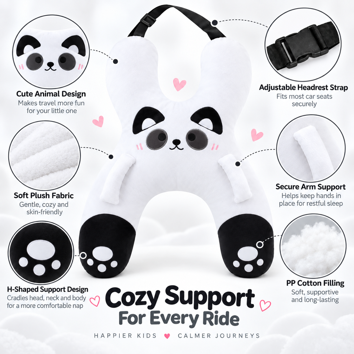 🚗🎁 Holiday Road Trip Special | Kids’ Plush Car Travel Pillow – Save 49%