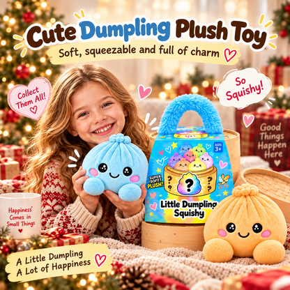 🥟 Plush Dumpling Squishy – Soft, Squeezable & Adorably Plush