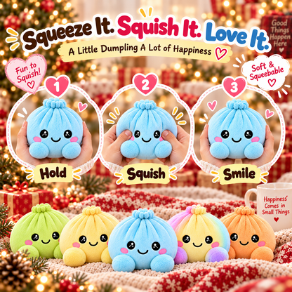 🥟 Plush Dumpling Squishy – Soft, Squeezable & Adorably Plush