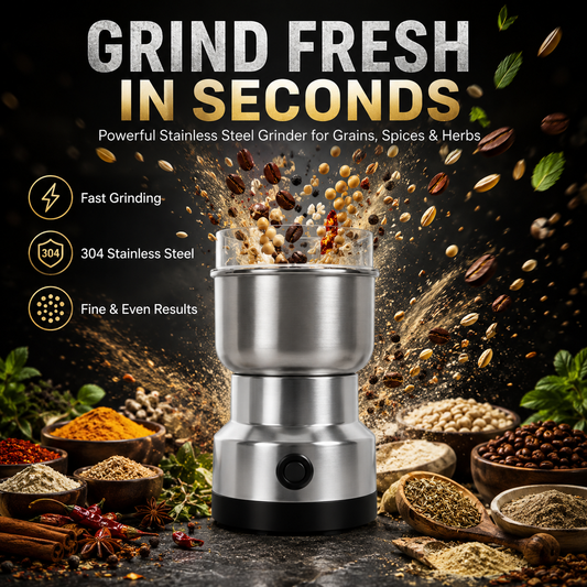 ⏳Last Day 49% OFF 🌿 Stainless Steel Dry Ingredient Grinder ✨ Spices, Grains & Coffee