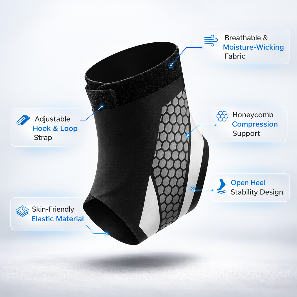 🔥 50% OFF – Adjustable Ankle Support Brace 🦶 | Comfortable Daily Protection