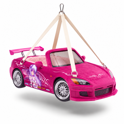 🐱Hanging JDM Car Cat Bed – Cozy Sherpa-Lined Suspended Hammock🐾