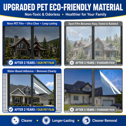 🔥 50% OFF – One-Way Mirror Window Film ☀️ | Heat Control & UV Protection