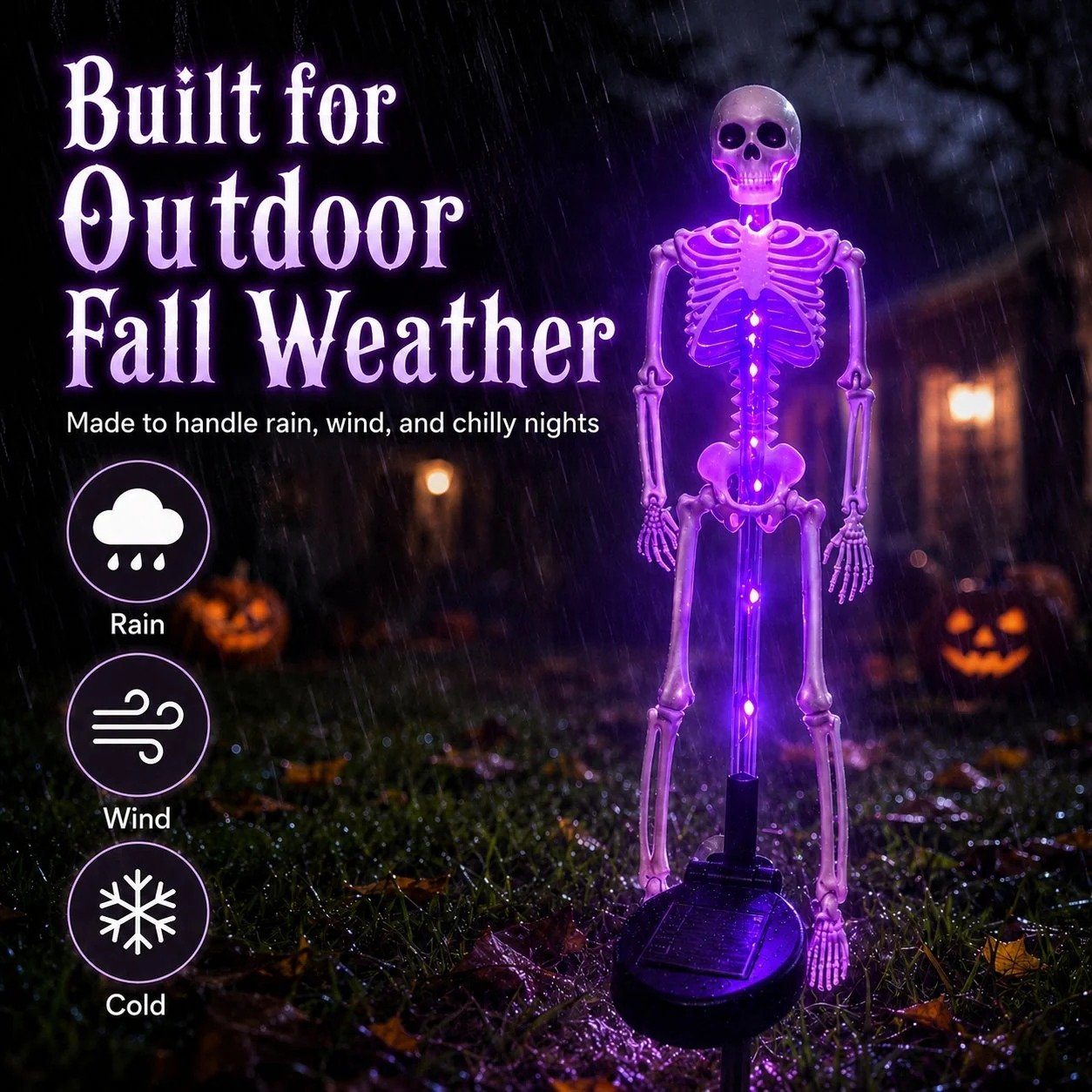 🔥 50% OFF + Buy 2 Get Free Shipping 💀 Solar Skull Garden Stake Light