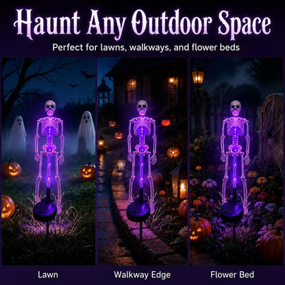 🔥 50% OFF + Buy 2 Get Free Shipping 💀 Solar Skull Garden Stake Light
