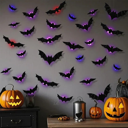 🦇🎃3D LED Bat Wall Decorations
