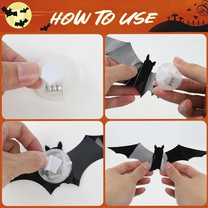 🦇🎃3D LED Bat Wall Decorations