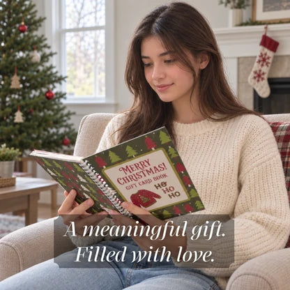 🎄 Christmas Gift Card Book – Fill, Flip & Surprise 🎁