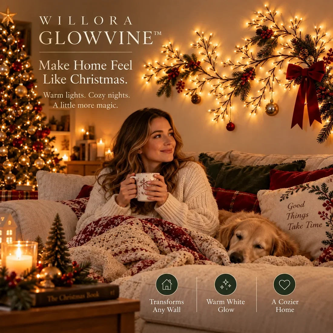 🎄 GlowVine™ Flexible Christmas Wall Lights