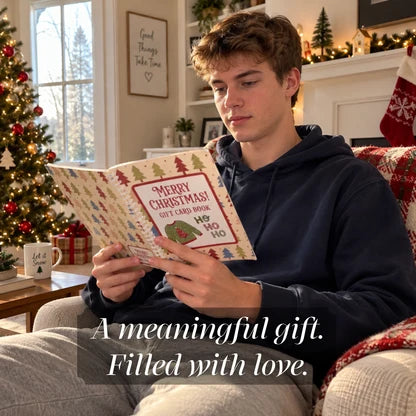 🎄 Christmas Gift Card Book – Fill, Flip & Surprise 🎁