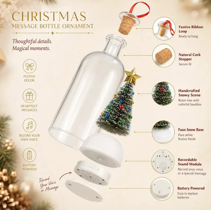 🎁 Holiday Keepsake Special | Recordable Christmas Message Bottle – Save 45%