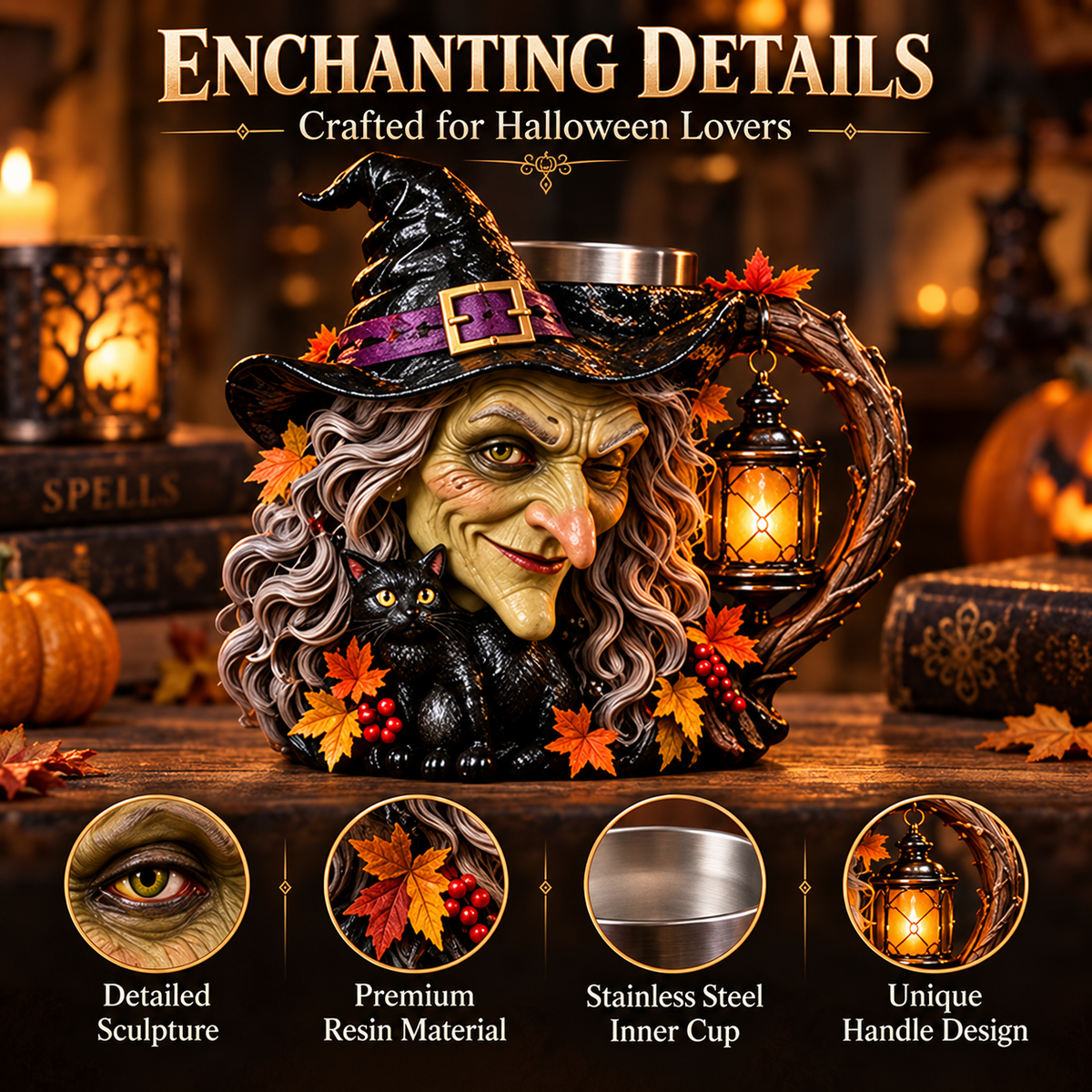 🎃 Halloween Collector’s Special | The Spirits Come Alive™ Sculpted Mug Collection – Save 53%