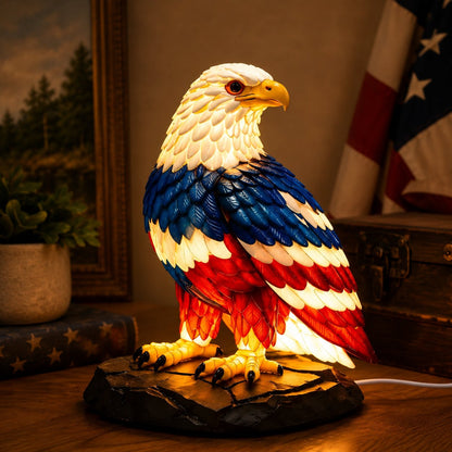 🎁 Last Day 50% OFF 🇺🇸 Patriotic Eagle LED Table Lamp – Proud American Home Decor 🦅Buy 2 Free Shipping