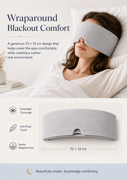 2.0 Pro Weighted Sleep Eye Mask – Gentle Pressure, Deeper Blackout Comfort
