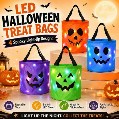 🎃✨Light-Up Halloween Trick-or-Treat Bags🍬