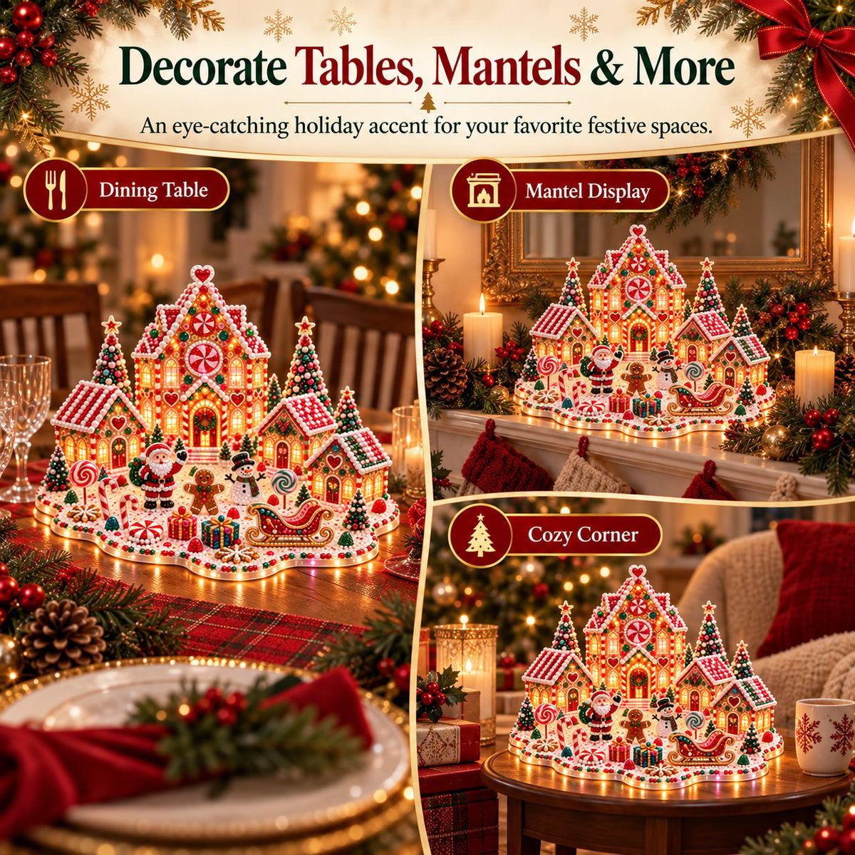 ✨ Christmas Craft Edition | DIY Light-Up Gem Village – Save 48%