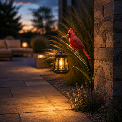 🔥🔥HOT SALE 50% OFF – Solar Cardinal Garden Light 🐦✨ | Lifelike Bird Decor That Glows at Night
