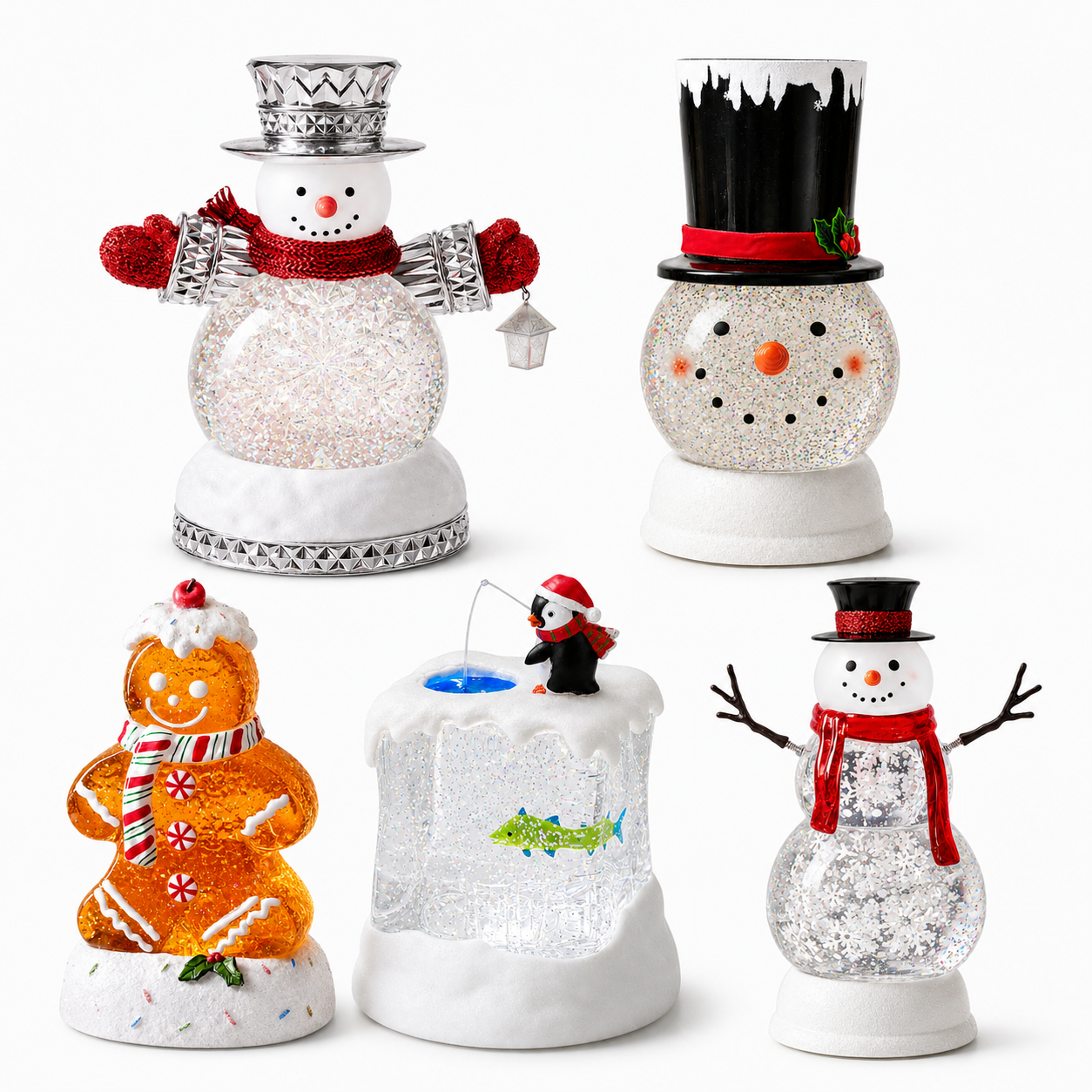 ⛄ 🎄 Early Christmas Sale | Light-Up Snowman Glitter Music Box✨