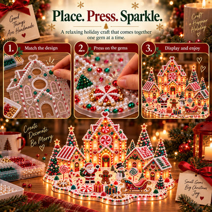 ✨ Christmas Craft Edition | DIY Light-Up Gem Village – Save 48%