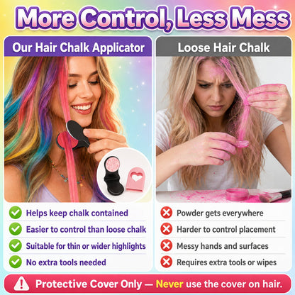 🔥Last Day 50% OFF - 🌈12-Color Temporary Hair Chalk Applicator Set