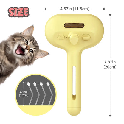 3-in-1 Steam Pet Brush | Self-Cleaning Deshedding & Massage Tool for Cats & Dogs