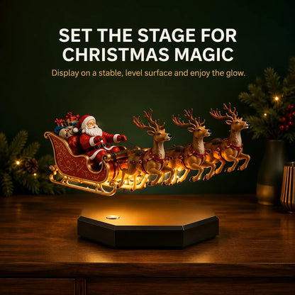 🔥 Limited-Time Offer! 49% OFF - Magical Floating Santa Sleigh with 4 Reindeer 🎅✨
