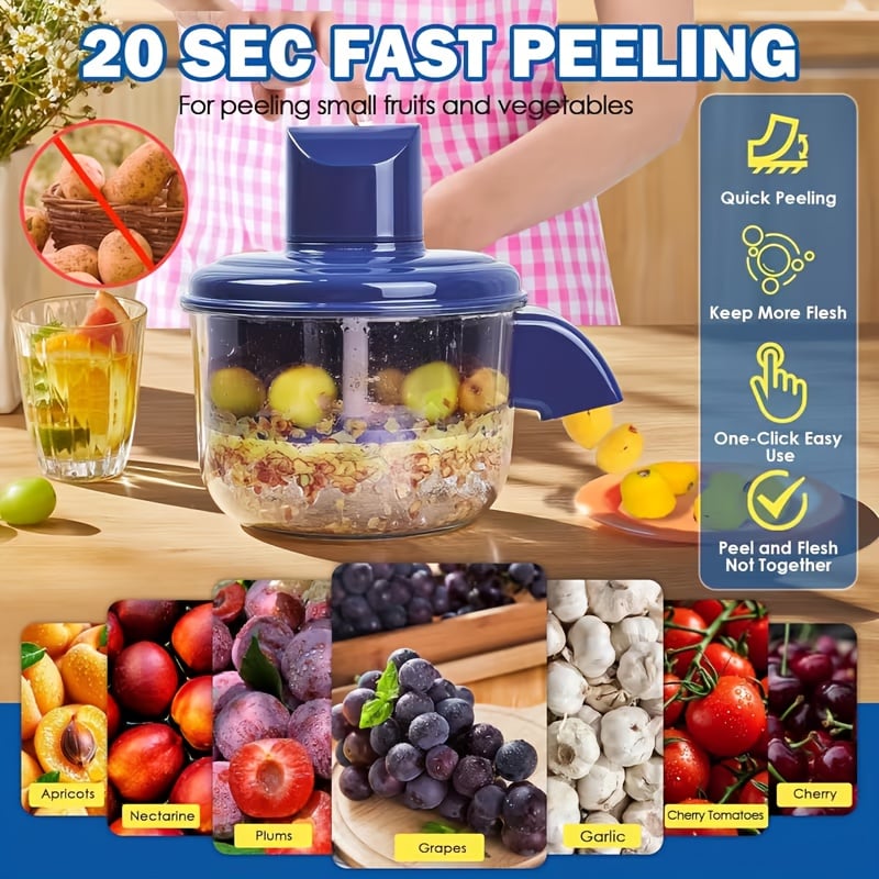 🔥LAST DAY 44% OFF - Universal Automatic Peeler | The Smart Kitchen Gadget That Peels Fruits & More In Seconds