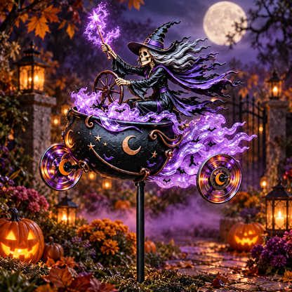 💀🏍️Halloween Motorcycle Garden Windmill™🎃Spooky Biker Yard Spinner & Outdoor Decor