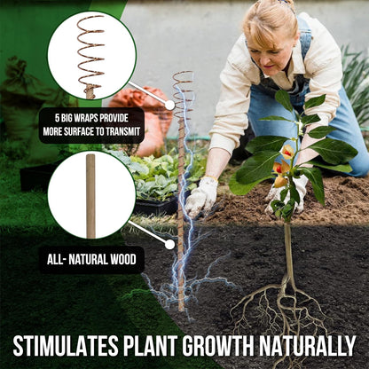 🔥 51% OFF Today ⚡ Electroculture Copper Plant Stakes 8 Pack – Eco-Friendly Garden Support 🌱