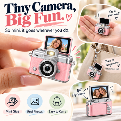 🔥Special Sale| Y2K Pocket Mini Digital Camera 📸 1.47' LCD Flip Screen Compact Photo & Video Cam