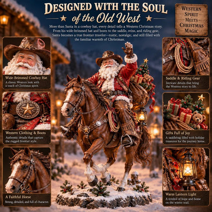 🔥 50% OFF Holiday Collector’s Special | Home for Christmas Cowboy Santa – Western Keepsake