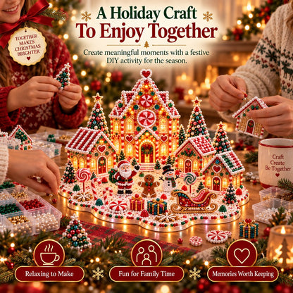 ✨ Christmas Craft Edition | DIY Light-Up Gem Village – Save 48%