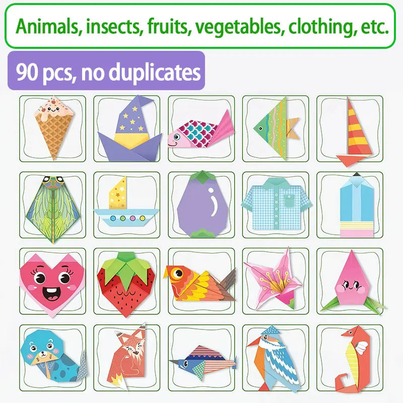 🧒🧠Fold & Creat 3-Level Kids’ Origami Activity Book Set
