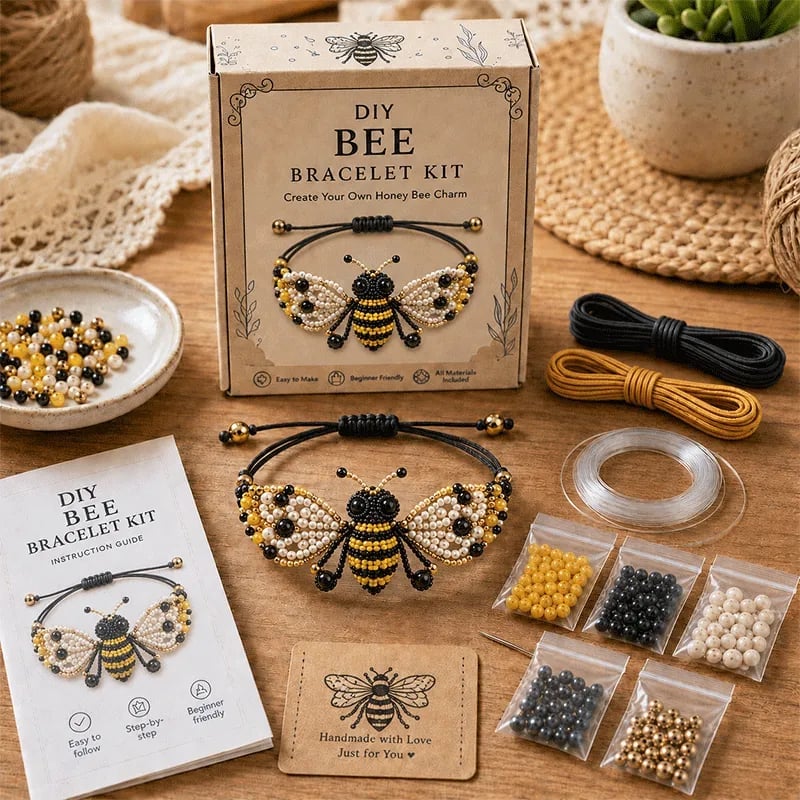 🎀 Last Day 49% OFF | Cute DIY Bead Bracelet Kit ✨