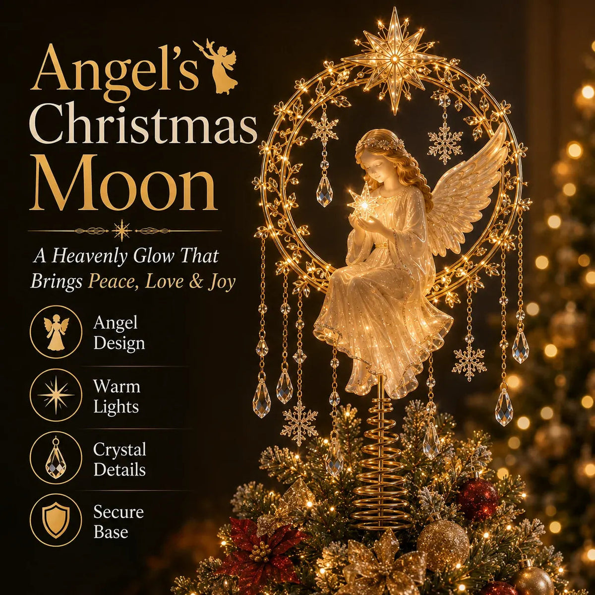 ⏳ Last Day 49% OFF – 🎄 Lighted Memorial Christmas Tree Topper Collection