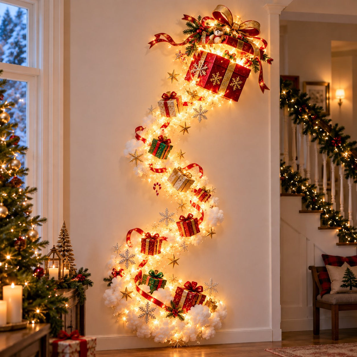 🚚 Free Shipping|✨Christmas Magic Trail Wall Light - A Little Christmas Magic, Right on Your Wall✨