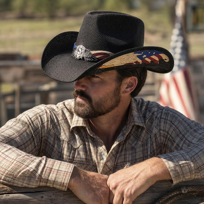 🔥 49% OFF – 🌟Limited Edition America 250th Anniversary Patriot Cowboy Hat 🇺🇸