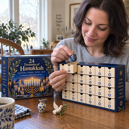 🕎 Limited Holiday Offer | 24 Treasures of Hanukkah – Open, Discover & Build a Meaningful Collection · Save 48%