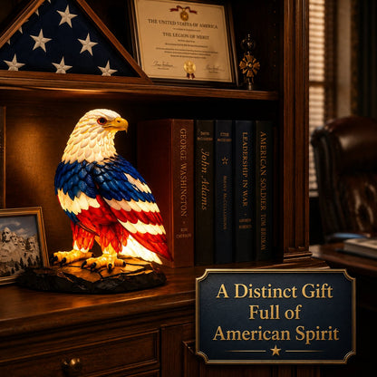 🎁 Last Day 50% OFF 🇺🇸 Patriotic Eagle LED Table Lamp – Proud American Home Decor 🦅Buy 2 Free Shipping