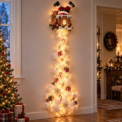 🔥 Limited-Time 49% OFF – Christmas Magic LED Train Wall Light with Santa Holiday Display 🎄