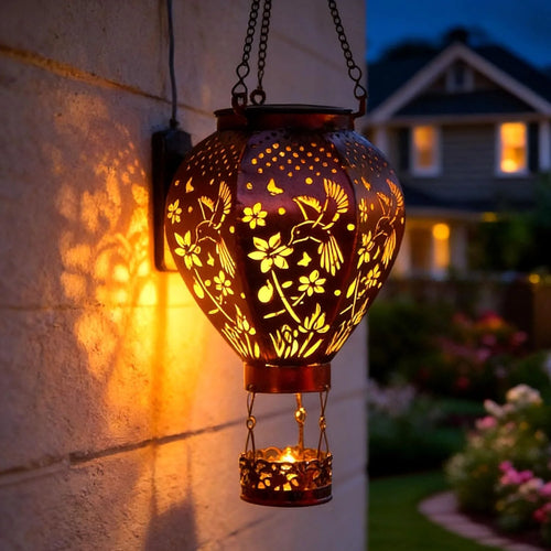 🌞 Solar Powered Hot Air Balloon Lantern