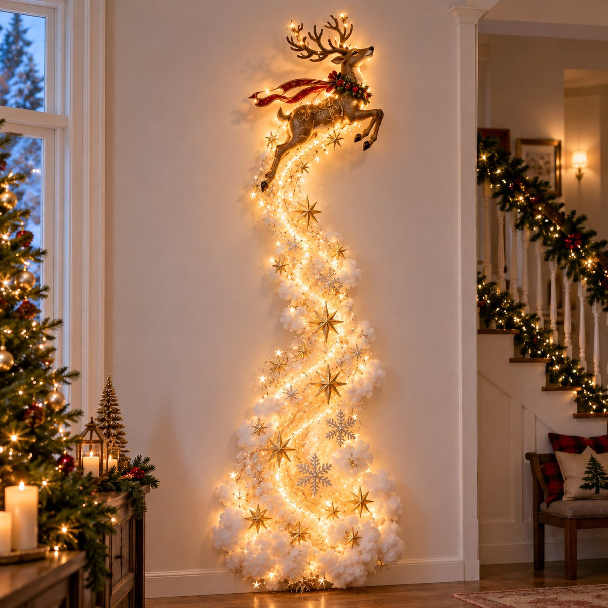 🚚 Free Shipping|✨Christmas Magic Trail Wall Light - A Little Christmas Magic, Right on Your Wall✨