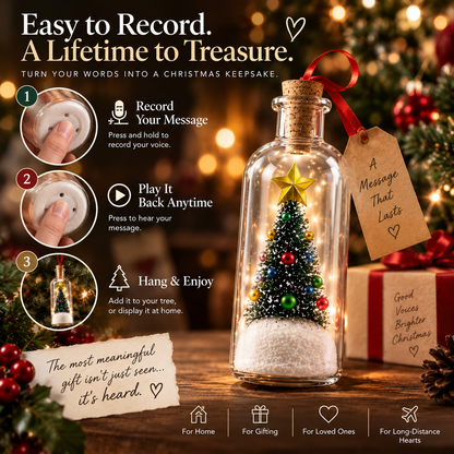 🎁 Holiday Keepsake Special | Recordable Christmas Message Bottle – Save 45%
