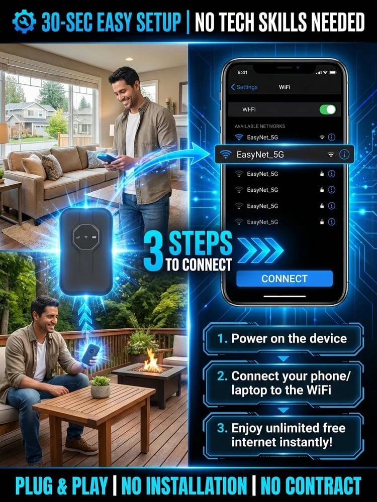 🔥 50% Launch Offer | Boundless Portable Wi-Fi Hotspot – Pocket-Size Connectivity for Travel & Work