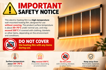 🔥3-Second Rapid Heating Honeycomb Graphene Far-Infrared Ceramic Wall Heater – Low Noise & Energy Efficient Indoor Wall Mount Heater
