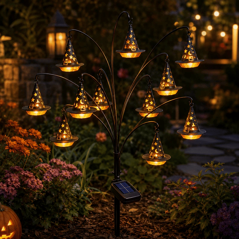 🔥 50% OFF – Halloween Solar Garden Stake Lights 🎃👻