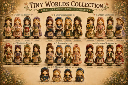 🎁 Last Day 49% OFF 🧵 Tiny Worlds Patchwork DIY Kit Series – Create Your Own Mini Handmade Scene