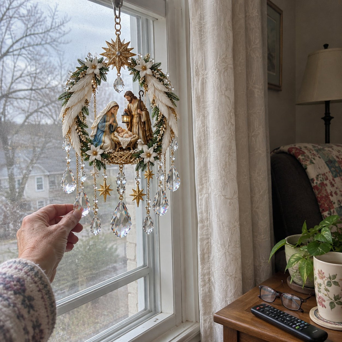 ✝️ Christian Crystal Suncatcher | 5 Faith-Inspired Window Designs with Cascading Rainbow Crystals ✨
