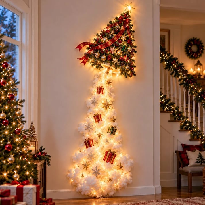 🔥 Limited-Time 49% OFF – Christmas Magic LED Train Wall Light with Santa Holiday Display 🎄